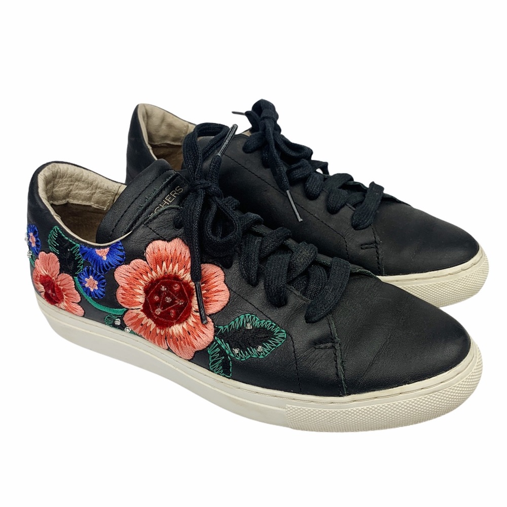 Skechers Vaso Flor Leather Embroidered Sneaker